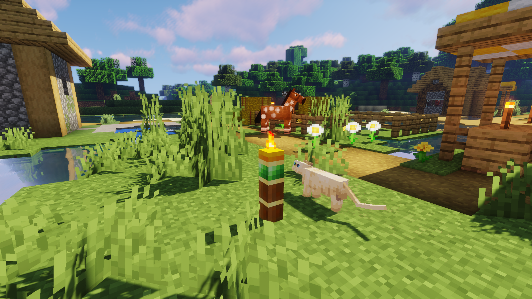 Первая ночь в Minecraft: игрок строит убежище от мобов