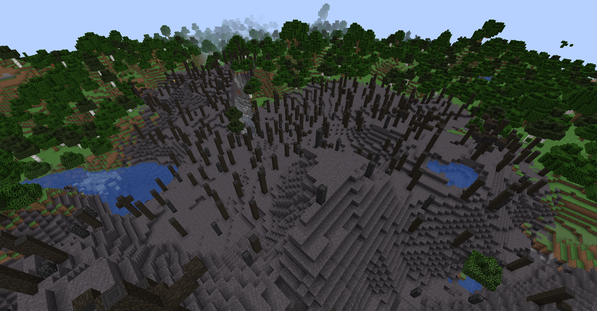Разнообразие биомов в Minecraft: лес, пустыня и горы