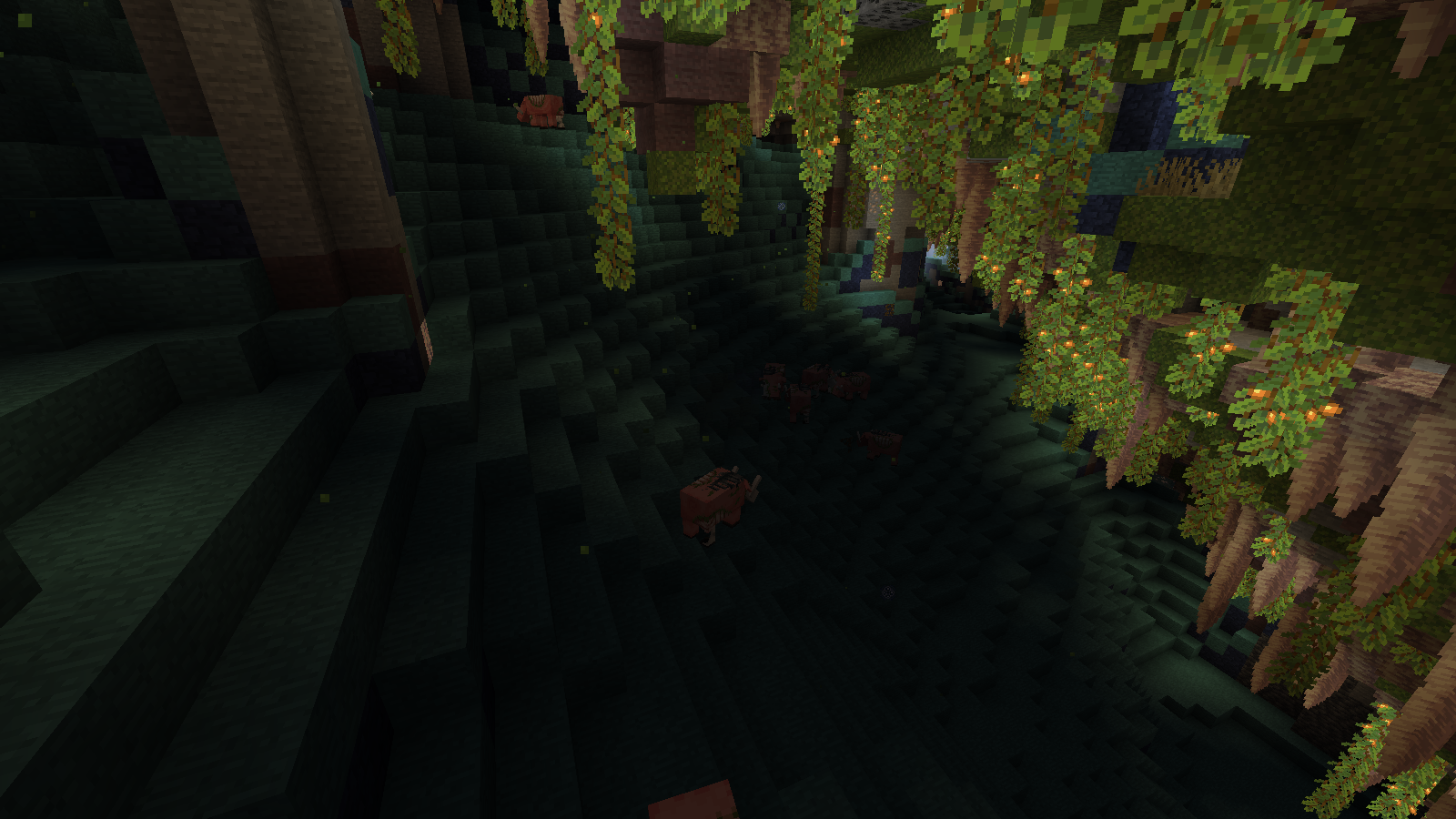 Новые пещеры в Minecraft после обновления Caves & Cliffs