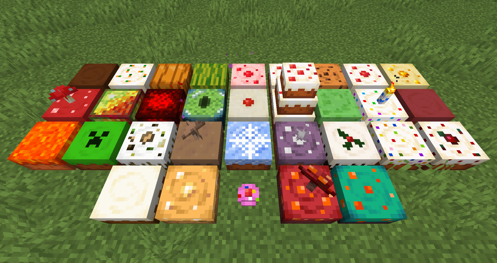 Красивый пейзаж биома Равнины в Minecraft с рекой и лесом