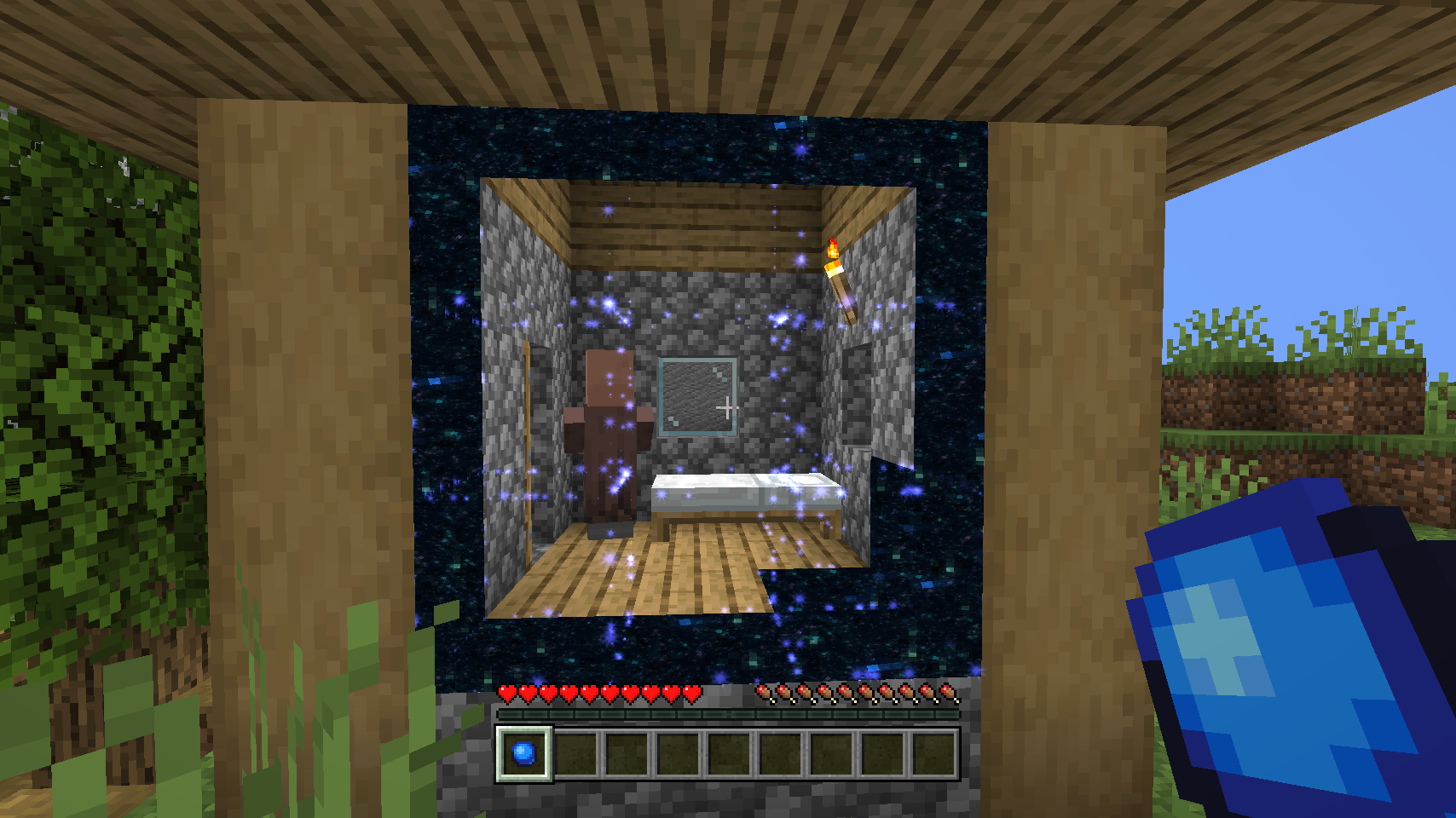Креативный режим Minecraft с полётом и неограниченными ресурсами