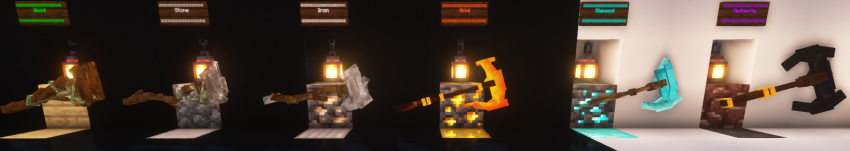 Сравнение стандартных и 3D-инструментов в Minecraft: разница в детализации