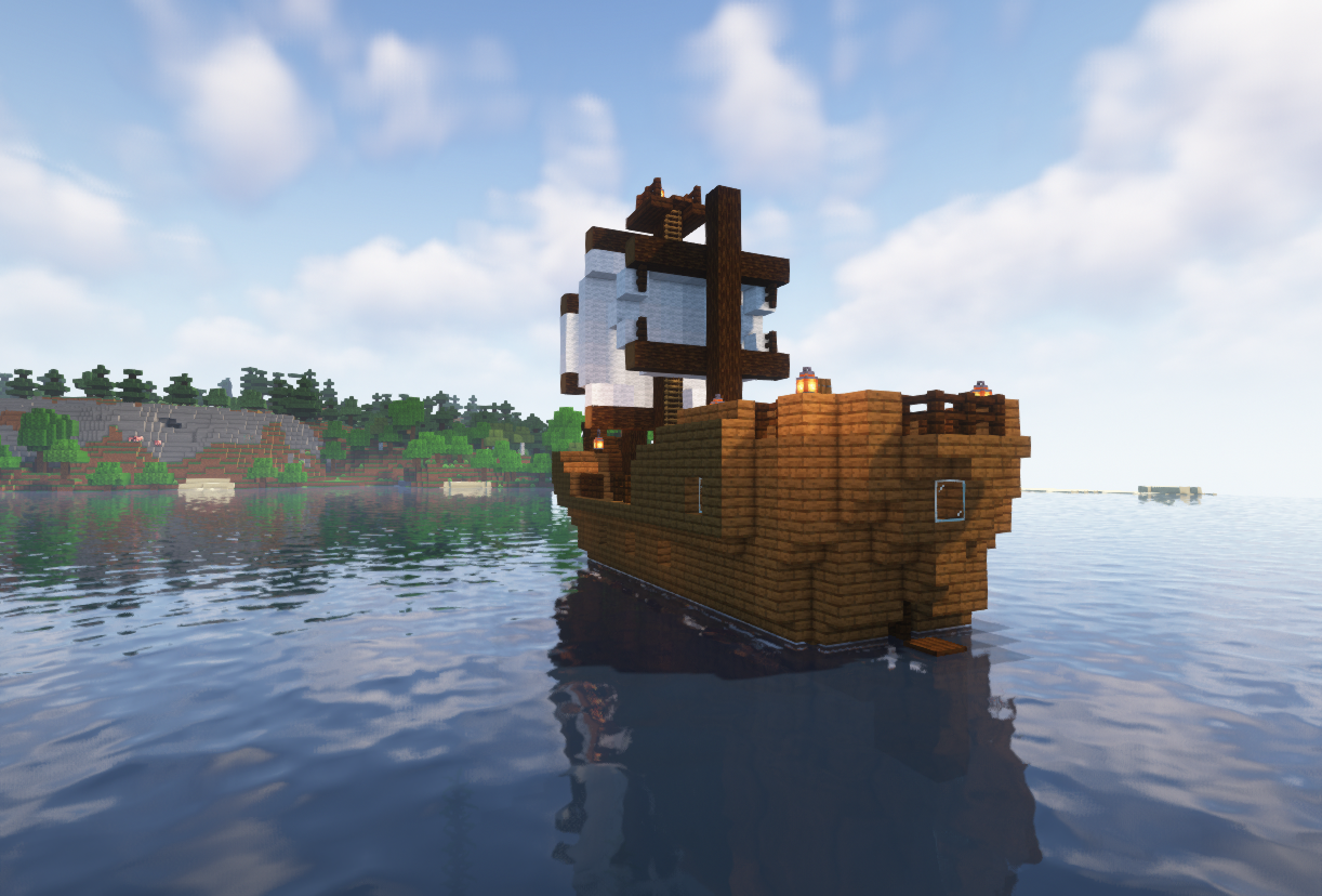 Игрок летает в творческом режиме Minecraft над огромным городом