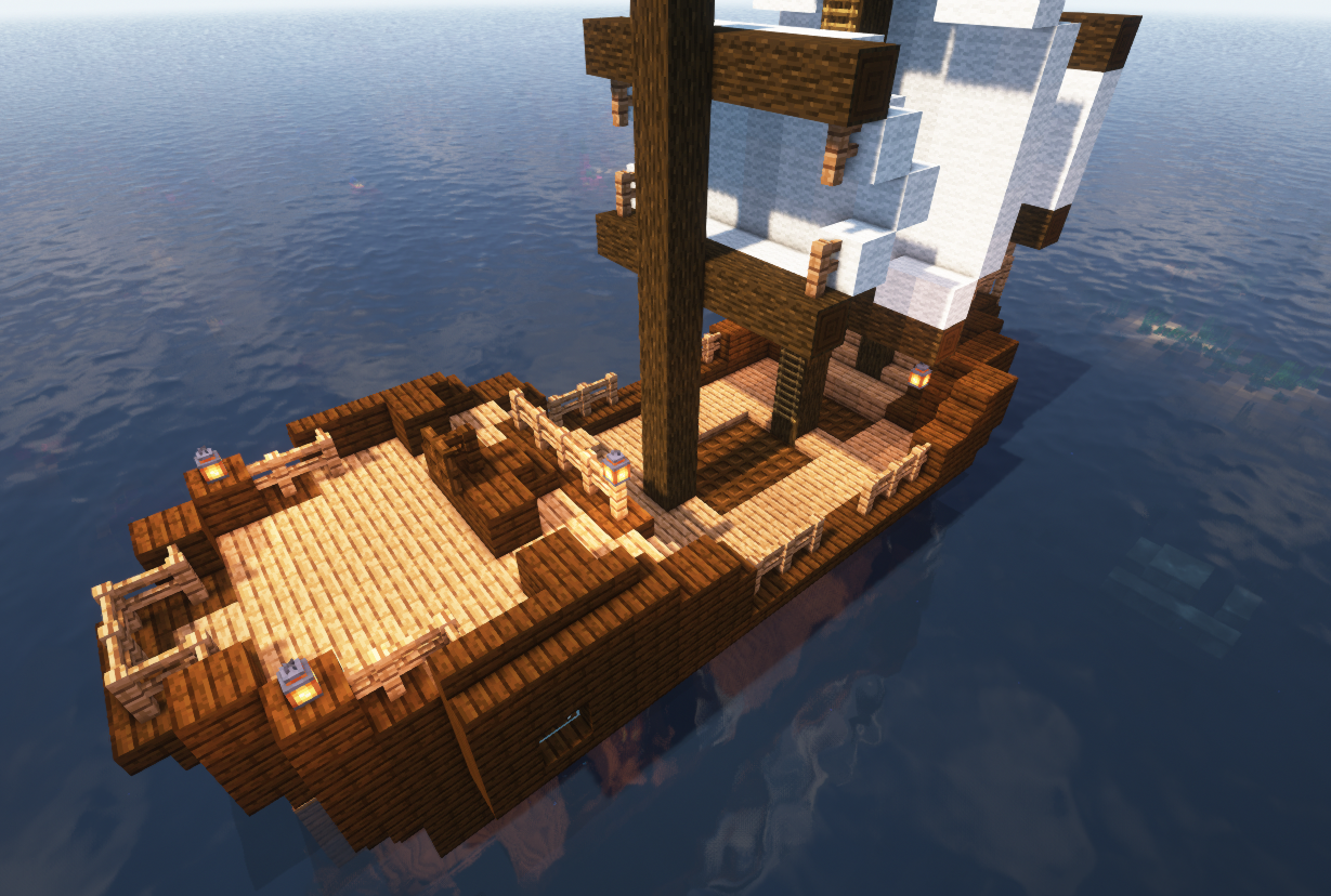 Деревня жителей Minecraft с фермами, домами и торговцами