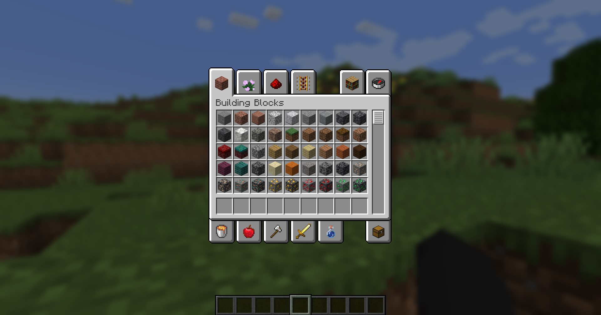 Живописный горный биом в Minecraft с водопадом и пещерами