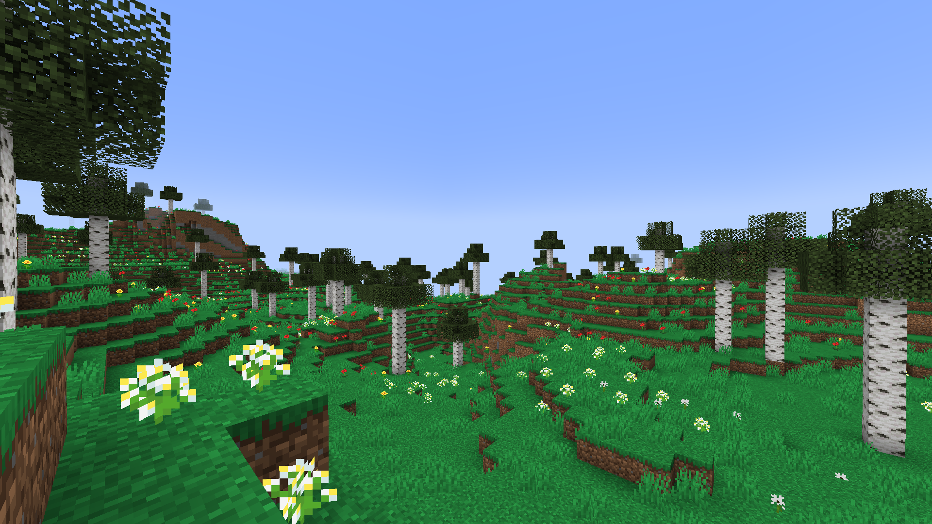 Разнообразие биомов в Minecraft: лес, пустыня и горы