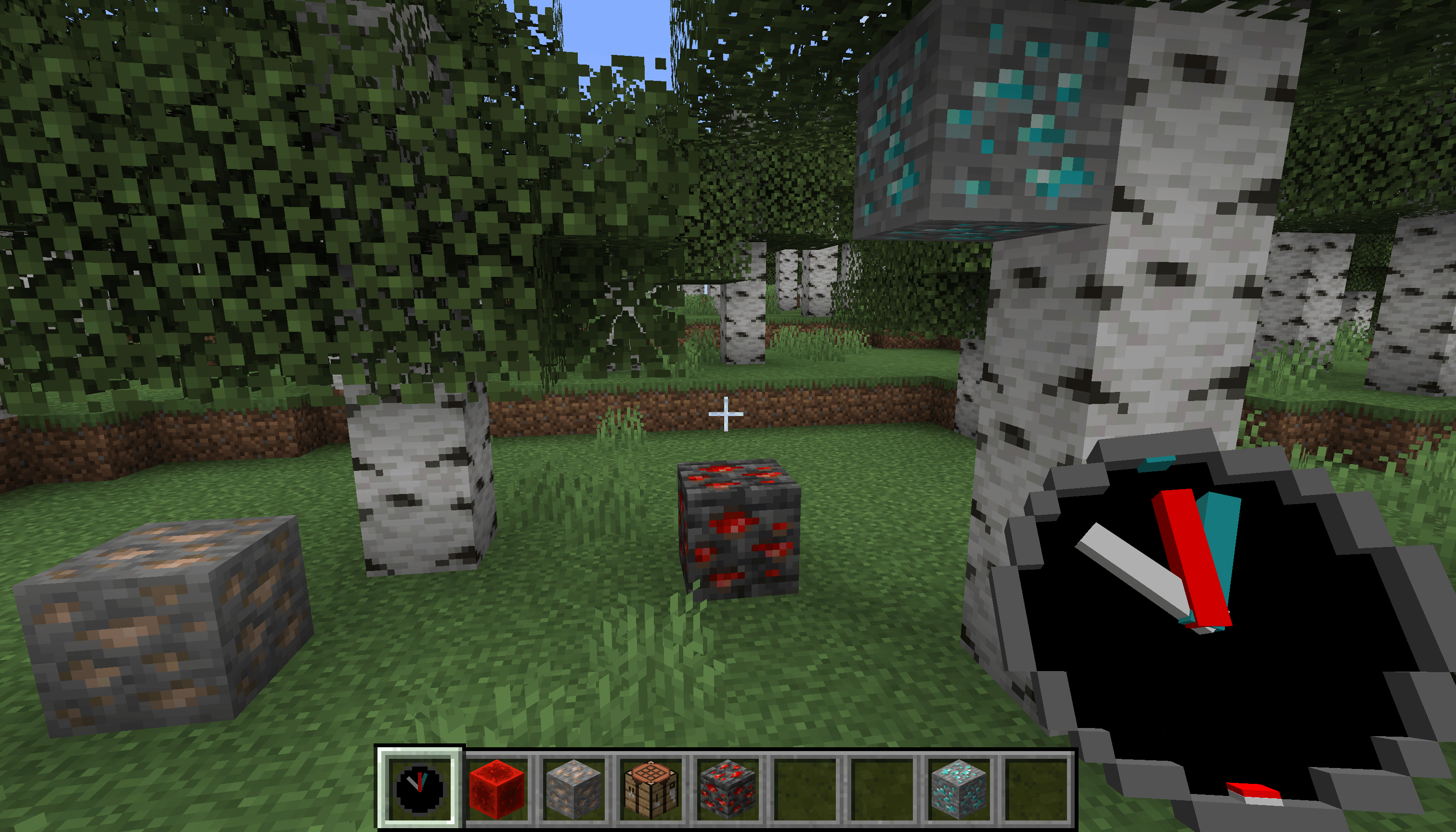 Игроки на сервере Minecraft в режиме SkyBlock