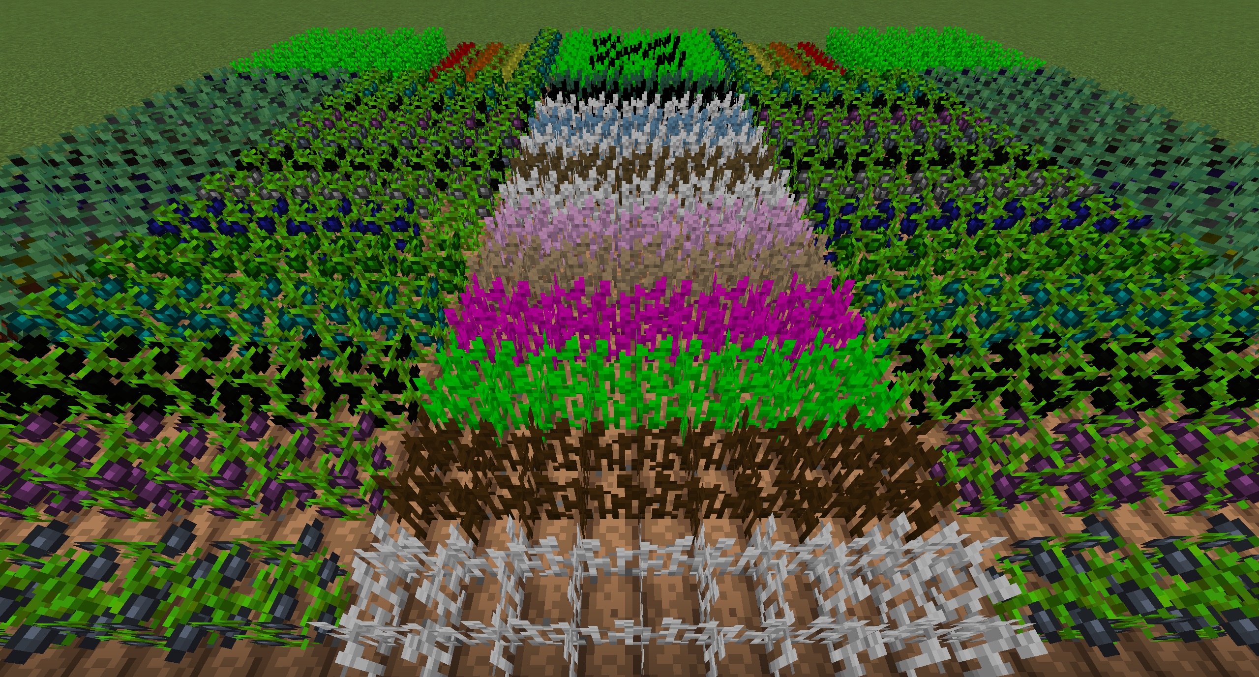 Готовый деревянный дом с камином и садом в Minecraft