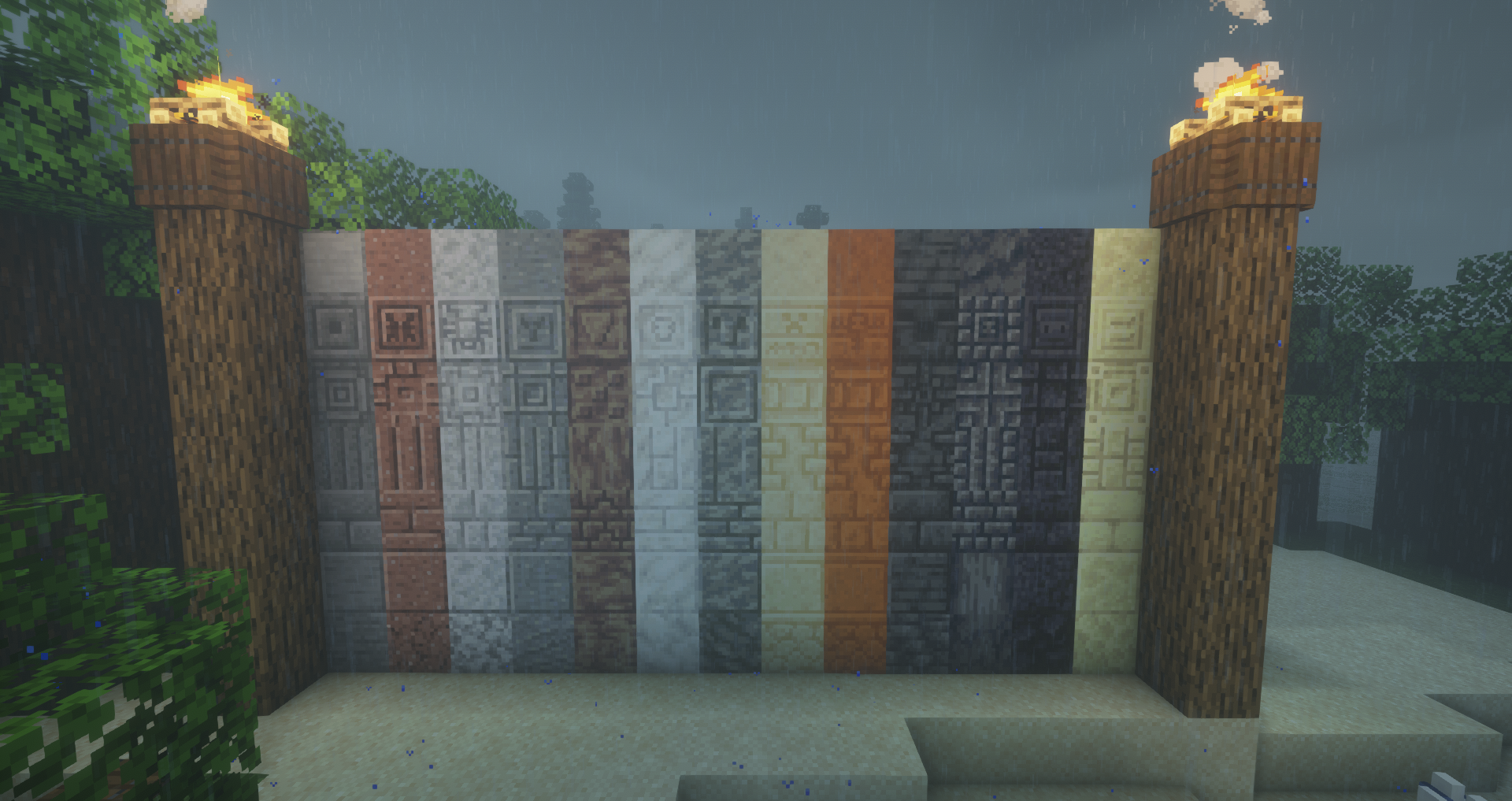 Игроки на сервере Minecraft в режиме выживания