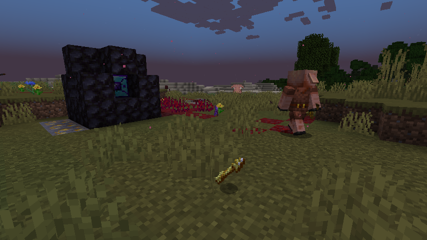 Битва с новыми мобами из мода Nether Invader в Нижнем мире Minecraft