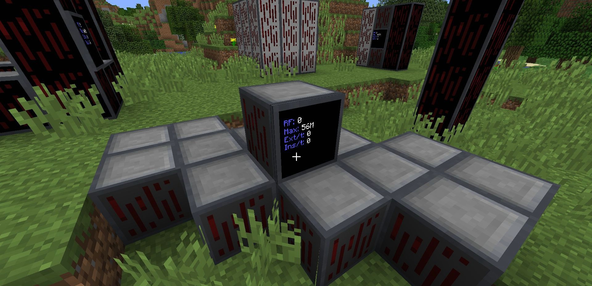 Мультиблоковое хранилище энергии в RFTools Power