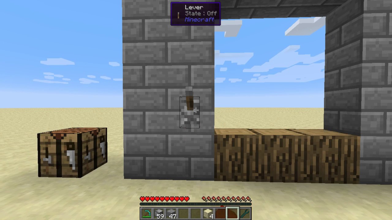 Красивый закат над домом игрока в Minecraft