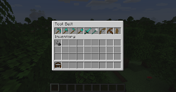 Пример установки мода Tool Belt через лаунчер Minecraft