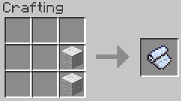Крафт молотка для установки палатки в Minecraft