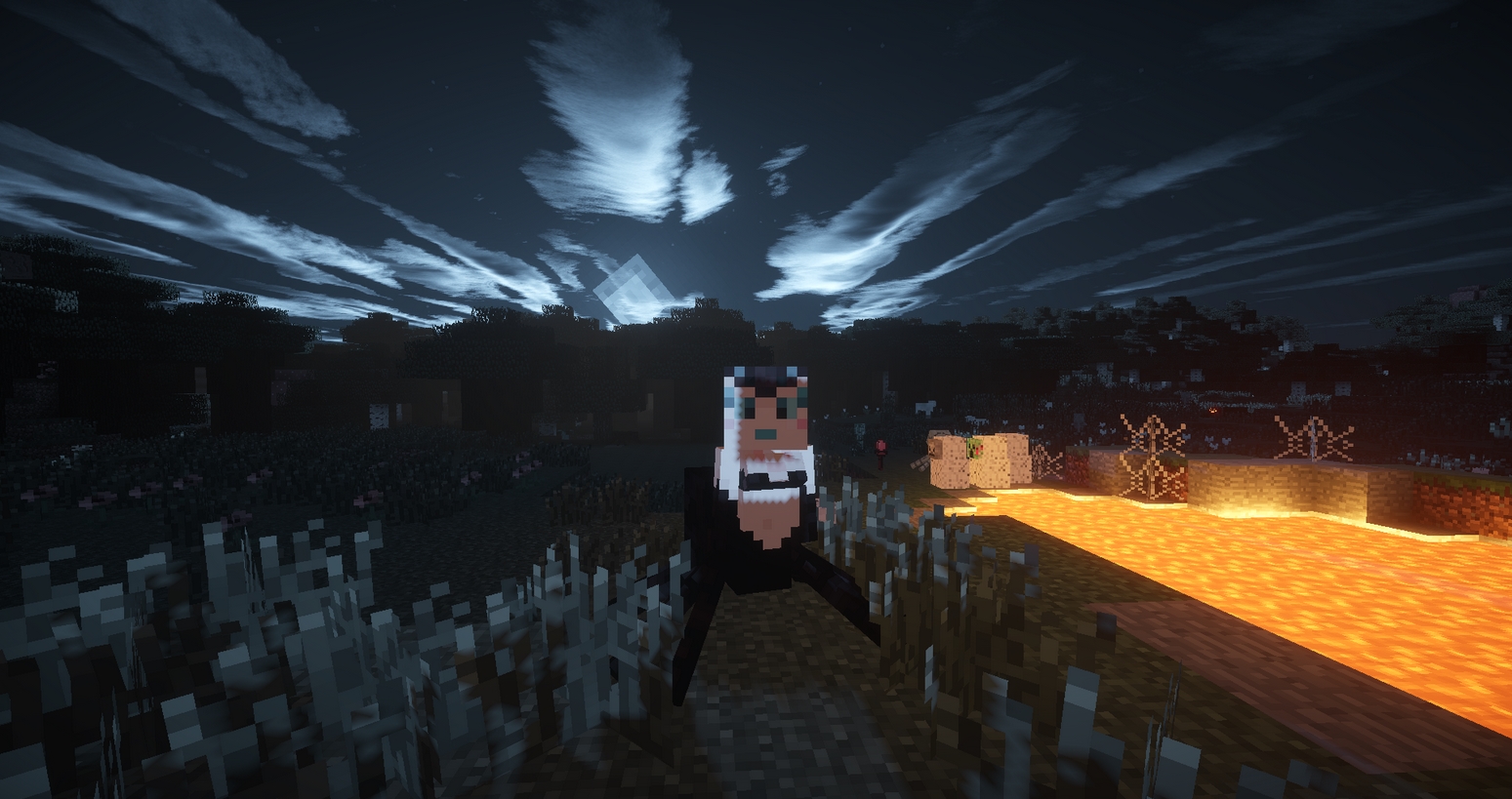 Игроки на сервере Minecraft в режиме BedWars
