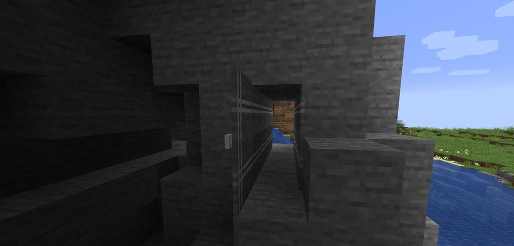 Готовый портал с эффектом телепортации в Minecraft