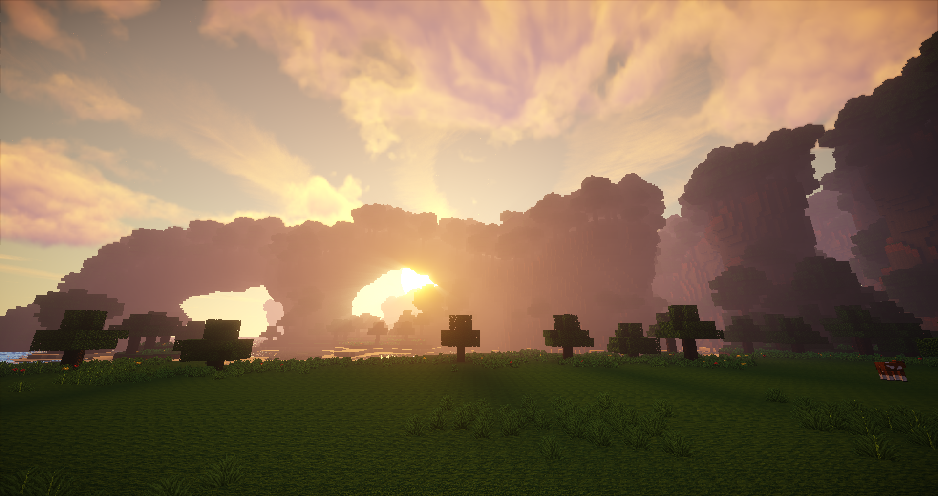 Верстак в Minecraft с открытым интерфейсом крафта различных предметов