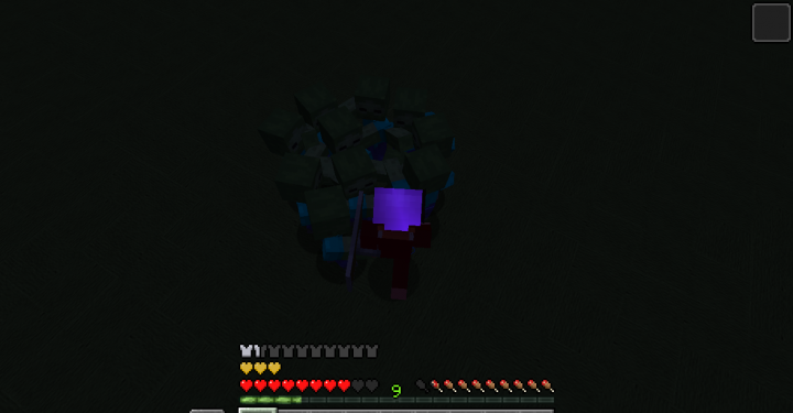 Игрок исследует мир с Ultimate Protect в Minecraft