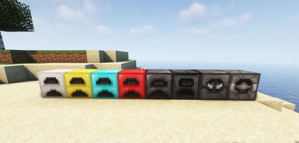 Золотая печь в действии в Minecraft с модом Better Furnaces Reforged
