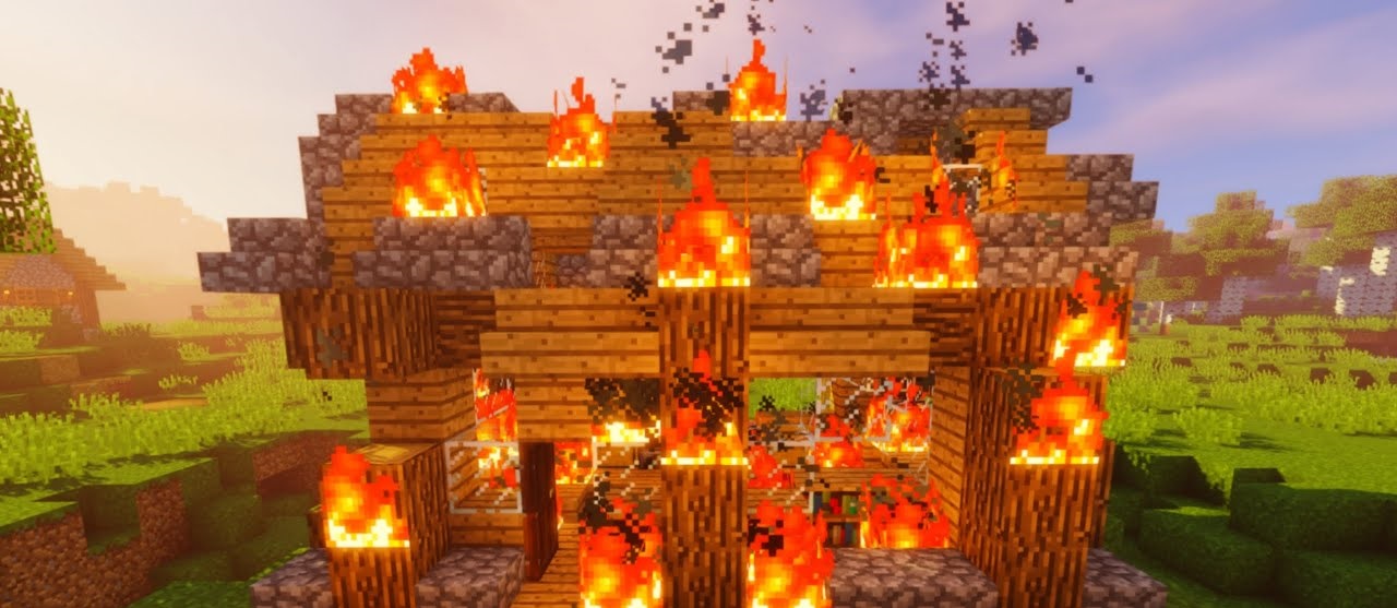 Пример работы Friendly Griefing: крипер не разрушает блоки, а эндермен переносит их