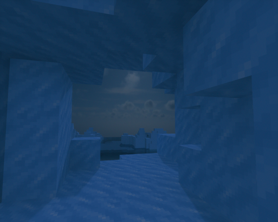 Деревня жителей в Minecraft с домами, фермами и торговцами