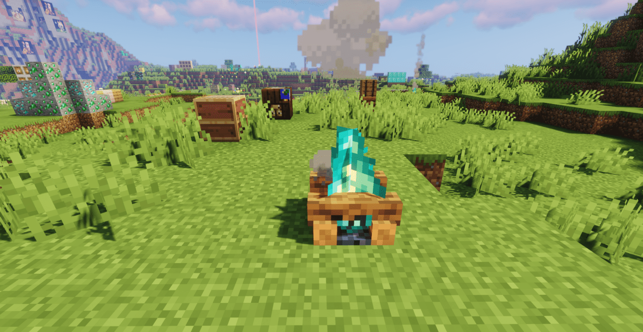 3D модели оружия и брони в Minecraft с детализированной текстурой