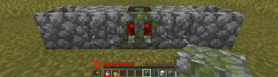 Демонстрация работы печи с дымоходом в Minecraft