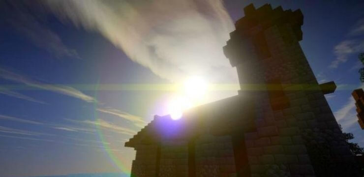 Подводный мир Minecraft с кораллами, рыбами и затонувшим кораблём