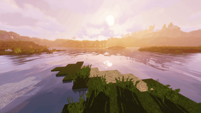 Фэнтезийный замок в Minecraft с улучшенной графикой