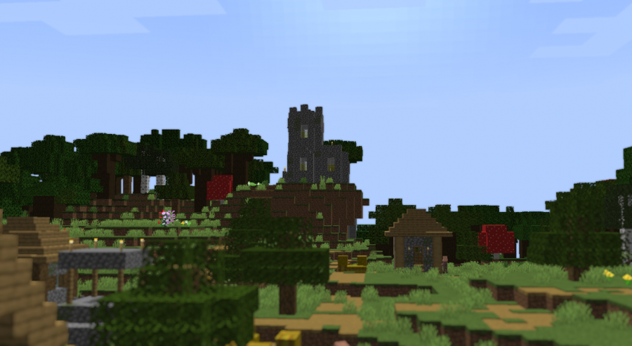 Сравнение разных биомов Minecraft: равнины, джунгли, пустыня и снежные горы