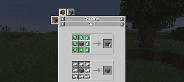Пример использования новых предметов в мире Minecraft с модом Just Needed