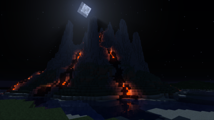Фэнтезийный город в Minecraft с детализированными постройками и мостами