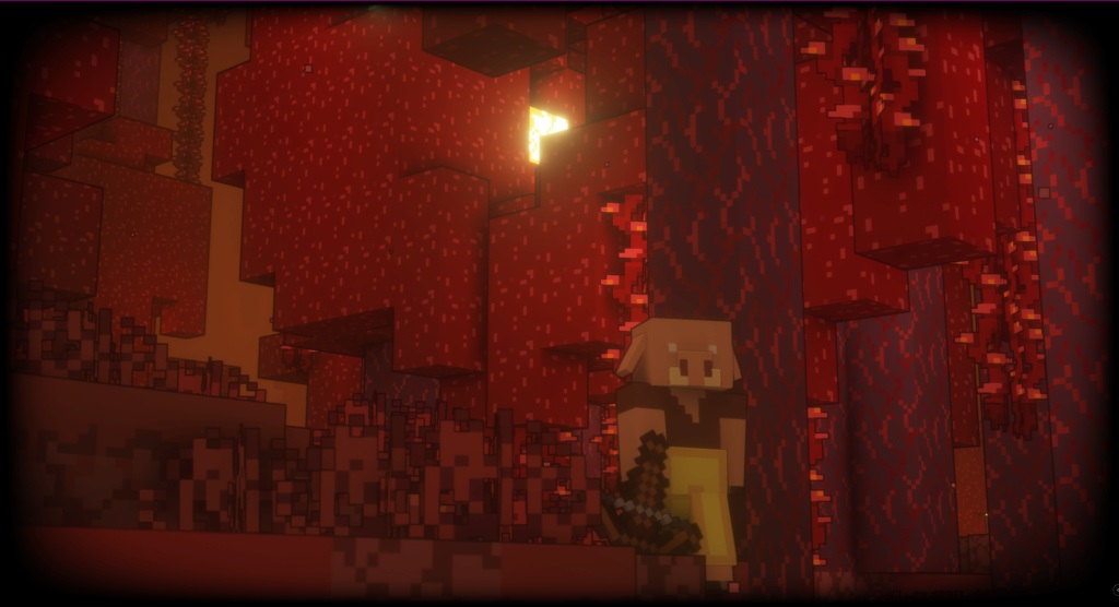 Игроки сражаются в PvP-режиме на сервере Minecraft