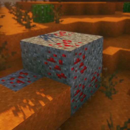 Сравнение обычного гравия и гравия с рудами в Minecraft