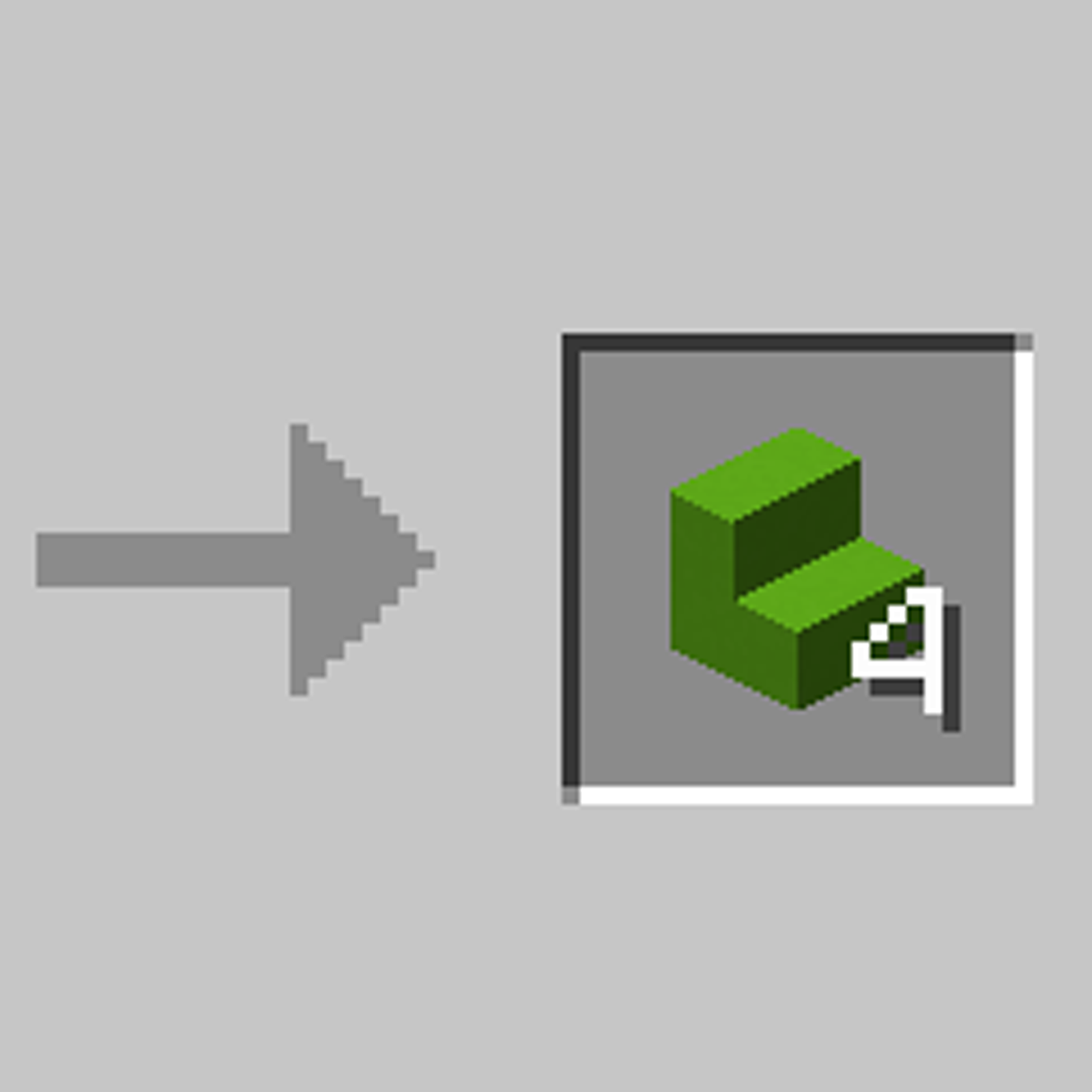 Крафт бетонных ступеней в Minecraft с помощью мода Concrete Stairs