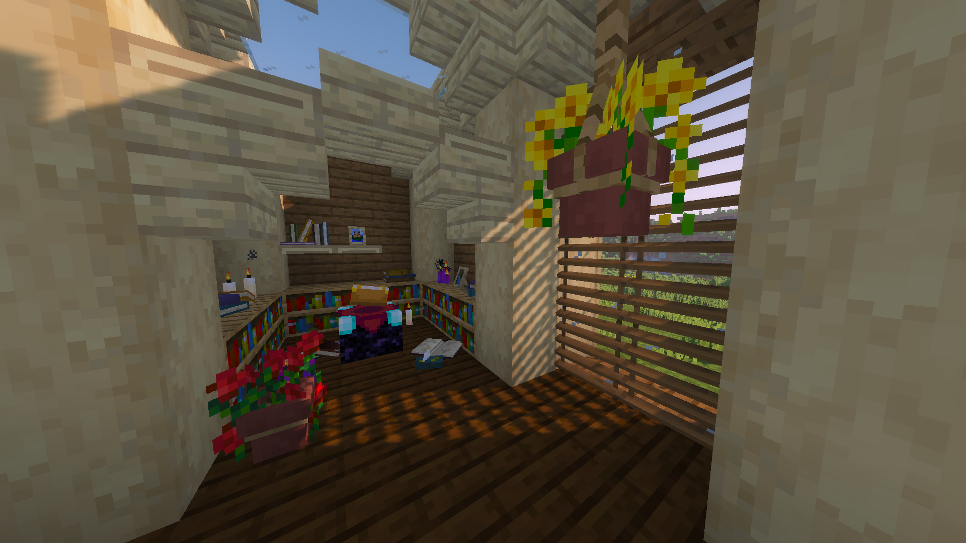 Сравнение стандартных блоков Minecraft и улучшенных версий из Beautify