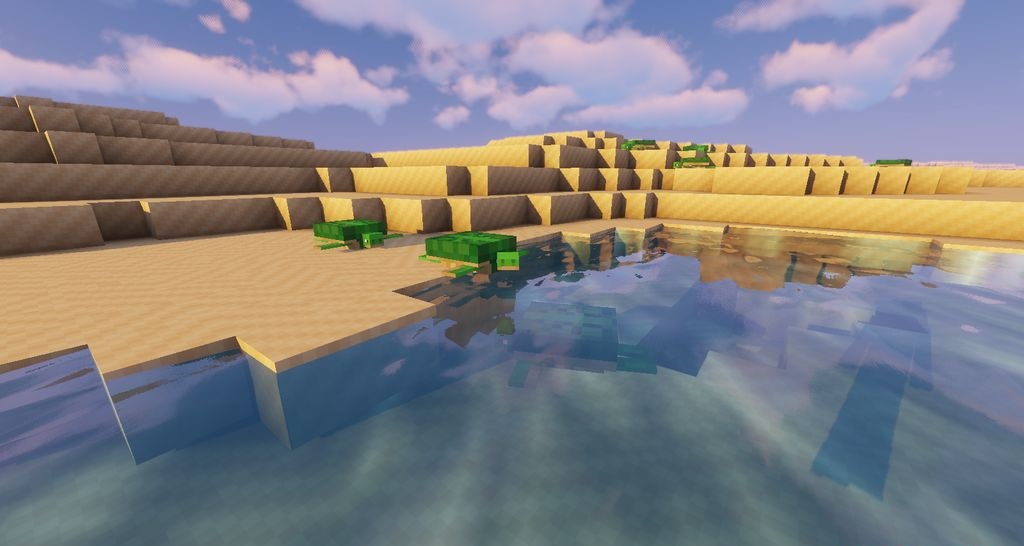 Пиксельные мобы и окружение в Minecraft с текстур-паком 8BitCraft 2