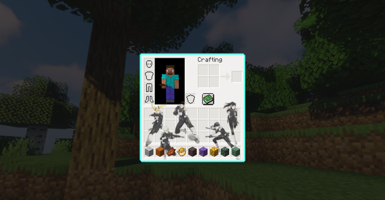 Скриншот нового стартового экрана Minecraft с темным интерфейсом