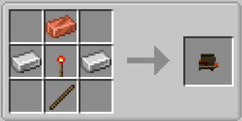 Различные типы апгрейдов для ракетной установки в Minecraft