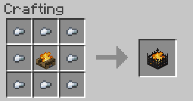 Мод Campfire для Minecraft с разными видами костров и функцией приготовления еды