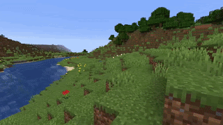 Анимация призрачной лодки из мода Chomper, плывущей по воде в Minecraft