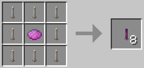 Желтый светящийся блок из мода Colorful Rods