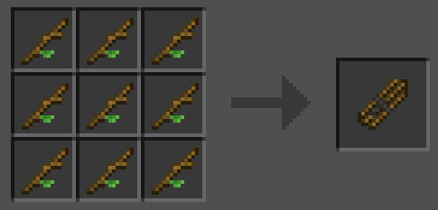 Крафт блока древесного угля в Minecraft с модом Compress It