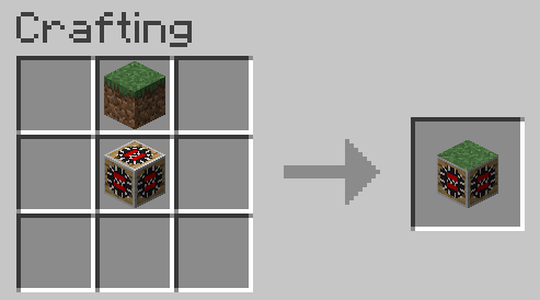 Анимация работы ловушки-левитации в Minecraft