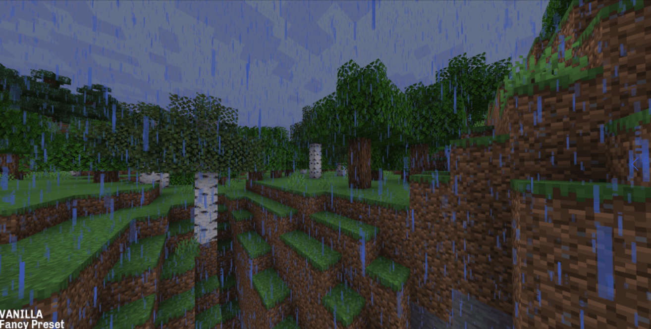 Анимация Insanity Shader с эффектом тумана и мрачным освещением в Minecraft