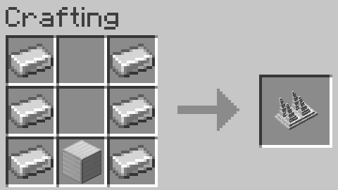 Рецепт создания железного шипа в моде Easy Spikes для Minecraft