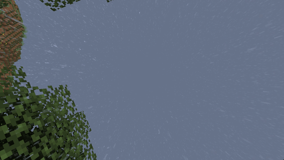 Улучшенные частицы воды при дожде с Nicer Rain в Minecraft