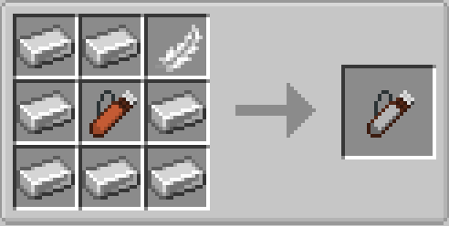 Рецепт крафта обычного колчана в Minecraft с модом Nyfs Quivers