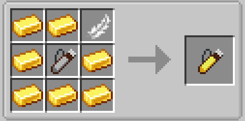 Рецепт крафта большого колчана в Minecraft с модом Nyfs Quivers