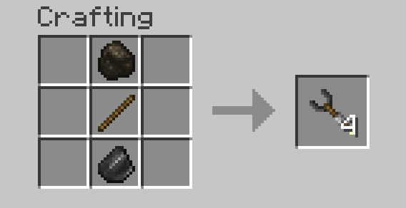 Рецепт создания блока метательного факела в Minecraft